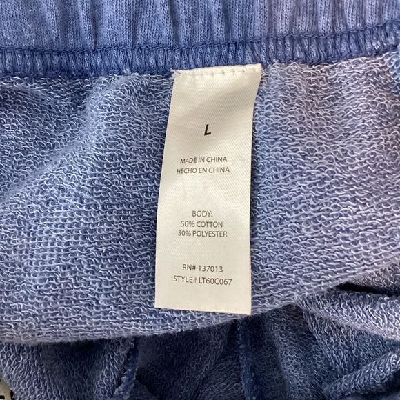 Wildfox Del Sol Knox Pants True Blue Sun Print Sweatpants L - Picture 7 of 7